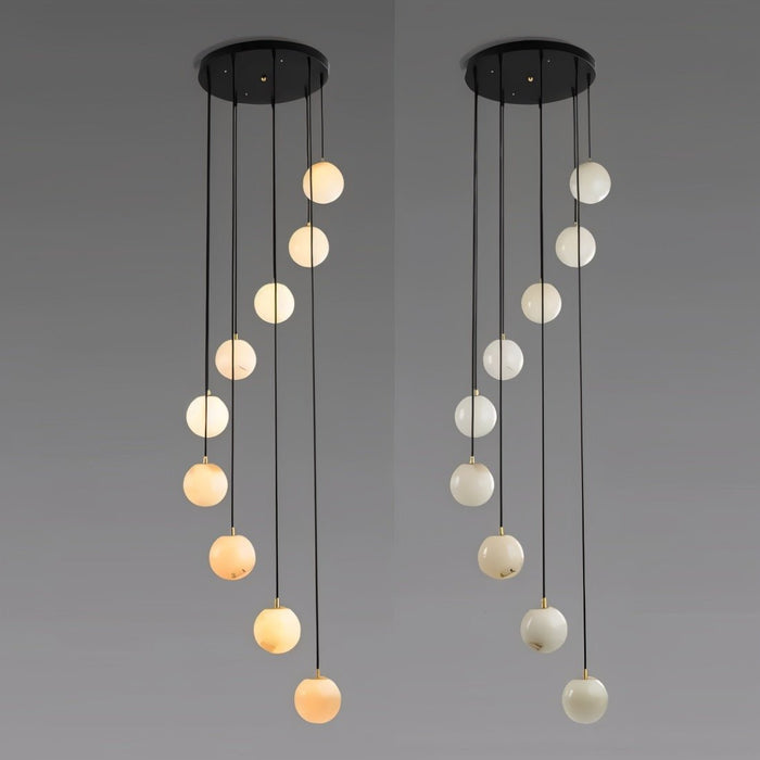 Tama Alabaster Chandelier Light - Residence Supply