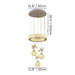 Thalassa Round Chandelier Size