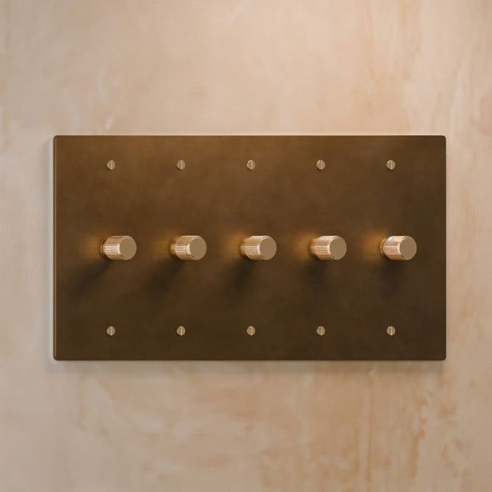 The Brass Rotary Dimmer Switch (1 to 4 Gang) - Residence Supply