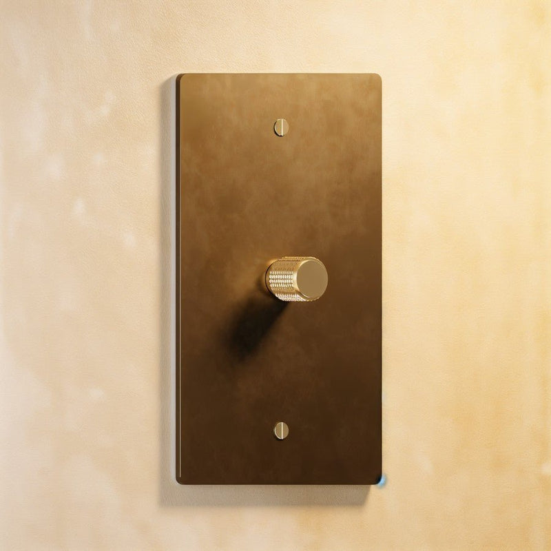 The Brass Rotary Dimmer Switch (1 to 4 Gang) - Residence Supply