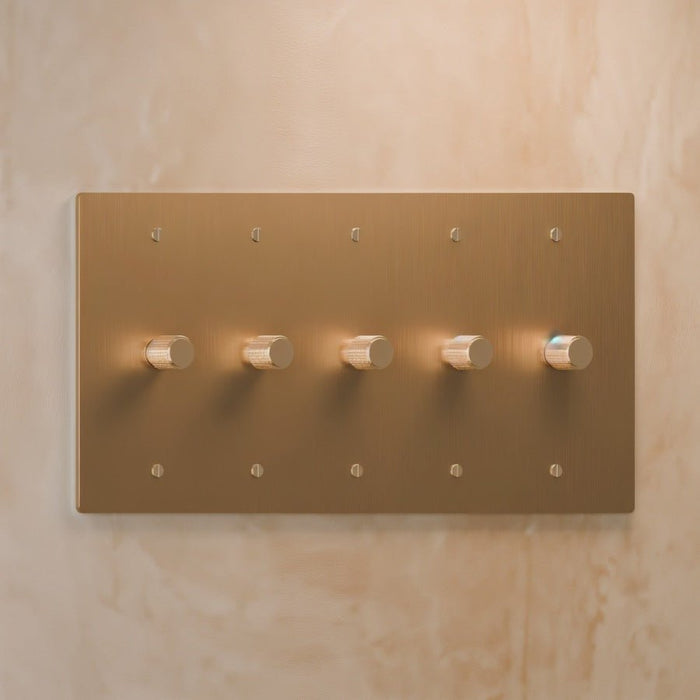 The Brass Rotary Dimmer Switch (1 to 4 Gang) - Residence Supply