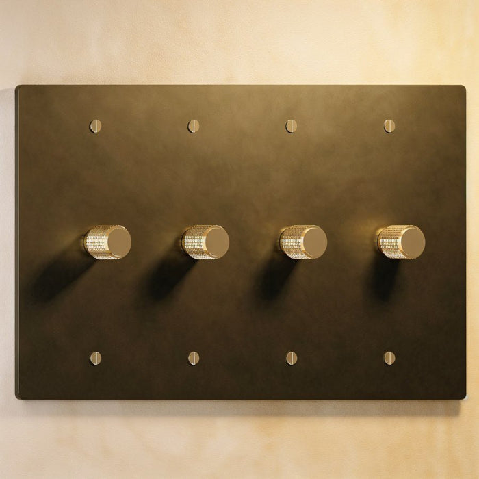 The Brass Rotary Dimmer Switch (1 to 4 Gang) - Residence Supply