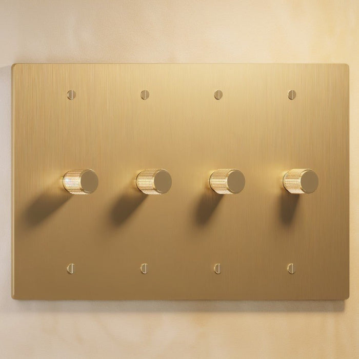 The Brass Rotary Dimmer Switch (1 to 4 Gang) - Residence Supply