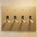 The Brass Toggle Switch (1 to 4 Gang) - Residence Supply