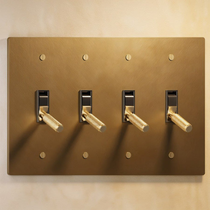 The Brass Toggle Switch (1 to 4 Gang) - Residence Supply