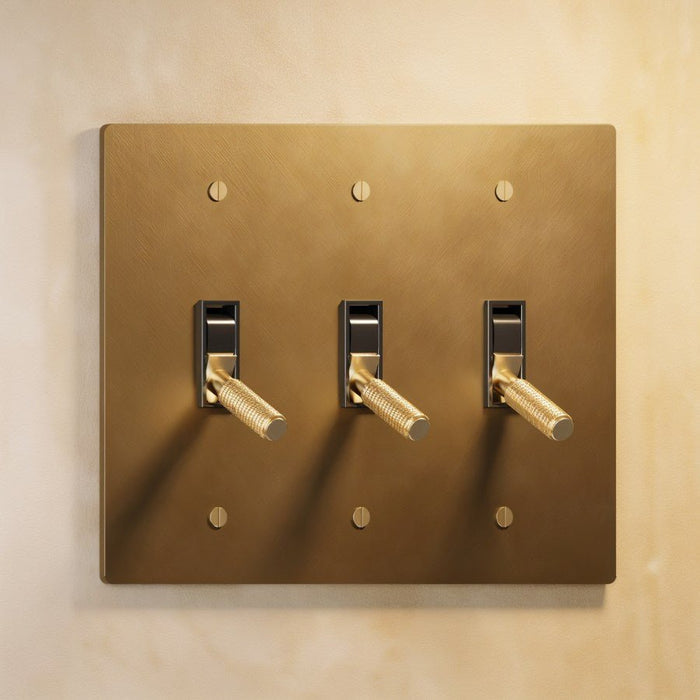 The Brass Toggle Switch (1 to 4 Gang) - Residence Supply