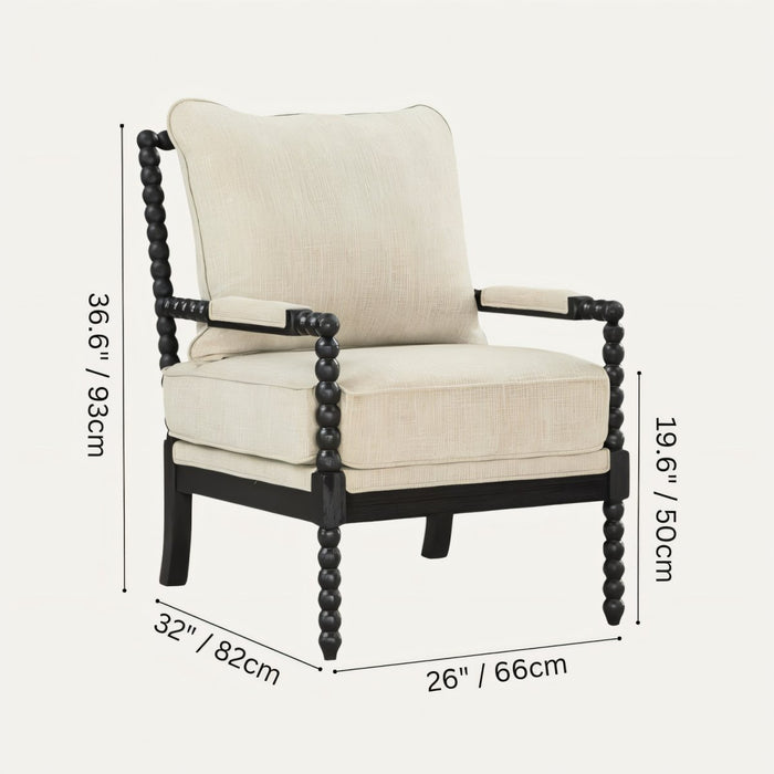 Minimalist Thran Accent Chair 