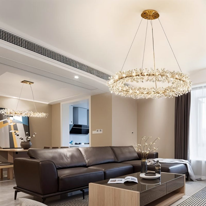 Warda Crystal Chandelier - Living Room Lights