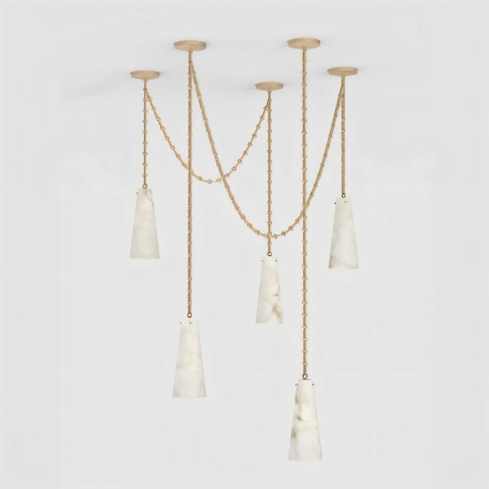 Yubi Alabaster Chandelier - Modern Lighting