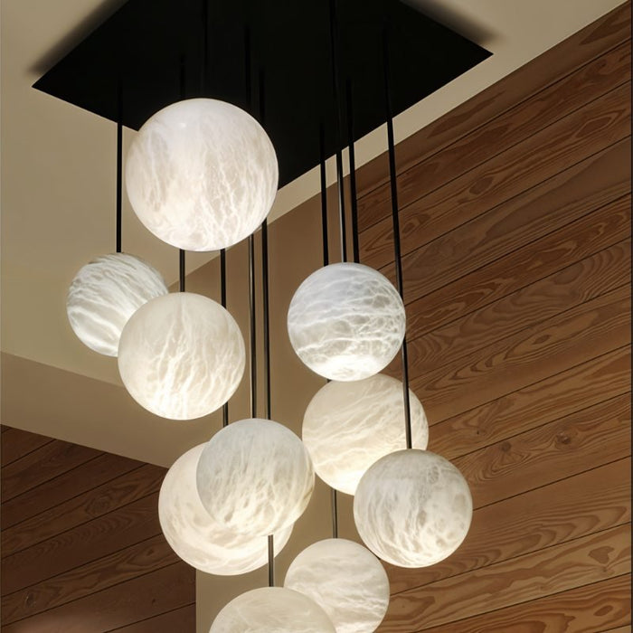 Yue Alabaster Customizeable Chandelier - Residence Supply