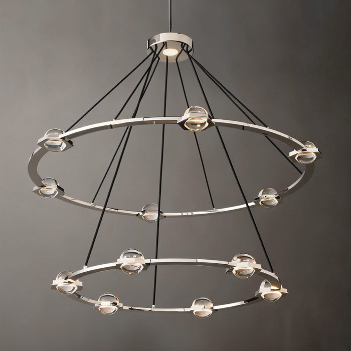 Zohar 2-Tier Round Chandelier - Residence Supply