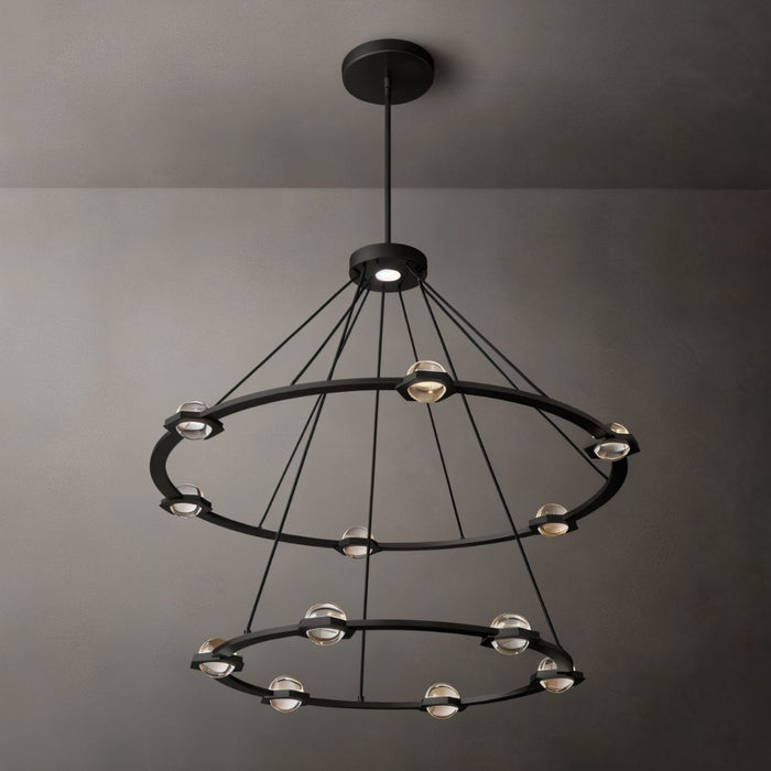 Zohar 2-Tier Round Chandelier - Residence Supply