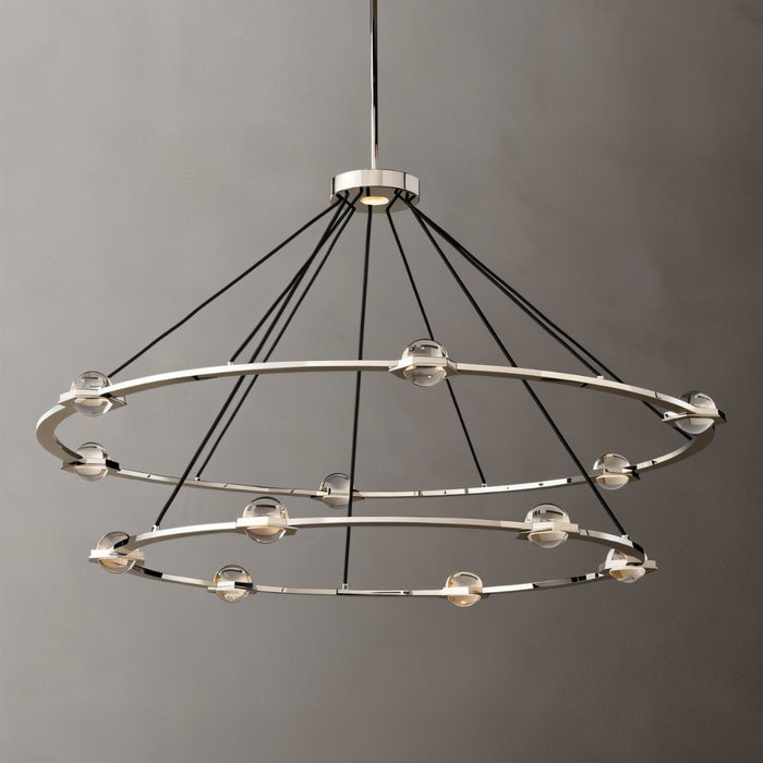 Zohar 2-Tier Round Chandelier - Residence Supply