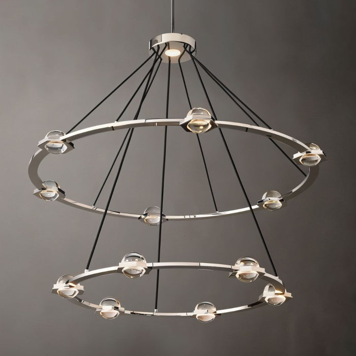 Zohar 2-Tier Round Chandelier - Light Fixtures