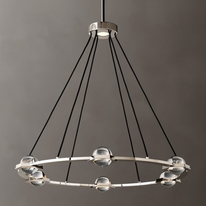 Zohar Round Chandelier - Modern Lighting Fixture